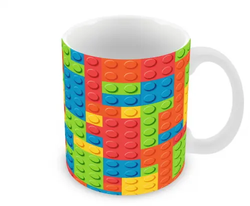 Caneca Polímero Lego Personalizada