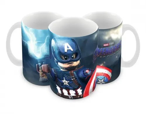 Caneca Polímero Lego Vingadores Personalizada