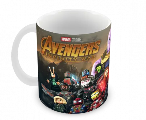 Caneca Polímero Lego Vingadores Personalizada