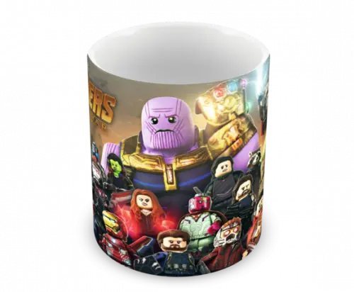 Caneca Polímero Lego Vingadores Personalizada
