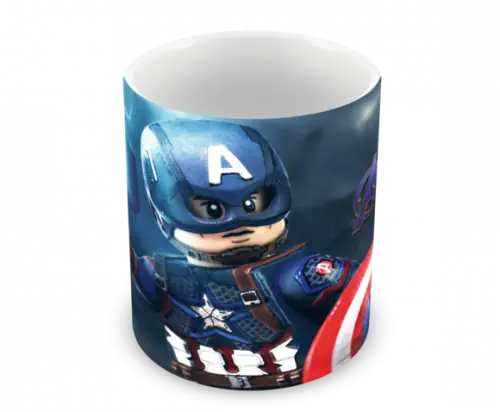 Caneca Polímero Lego Vingadores Personalizada