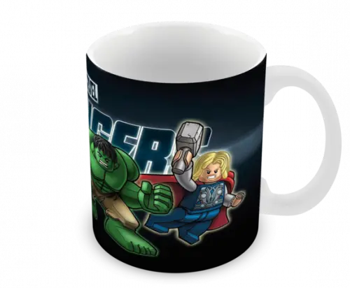 Caneca Polímero Lego Vingadores Personalizada