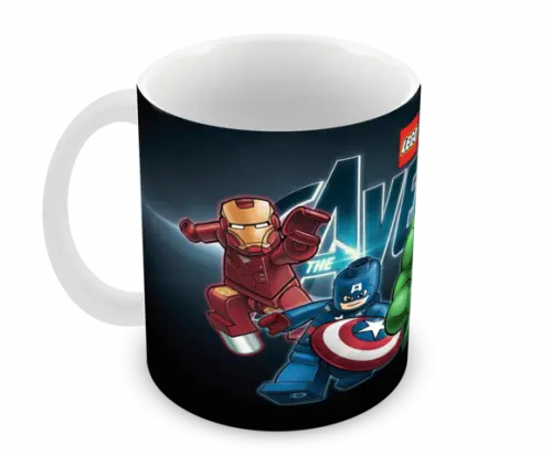 Caneca Polímero Lego Vingadores Personalizada