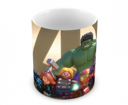 Caneca Polímero Lego Vingadores Personalizada