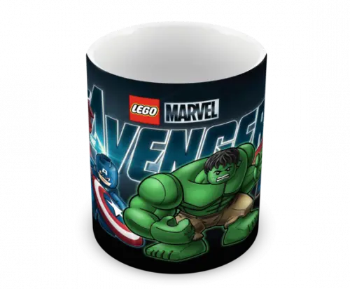 Caneca Polímero Lego Vingadores Personalizada