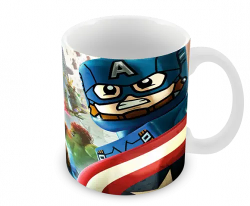 Caneca Polímero Lego Vingadores Personalizada