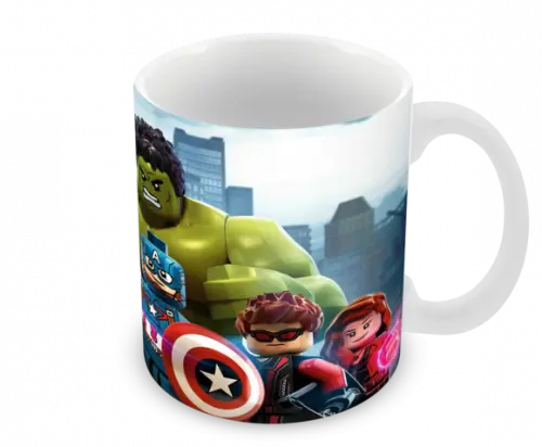 Caneca Polímero Lego Vingadores Personalizada