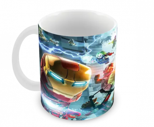 Caneca Polímero Lego Vingadores Personalizada