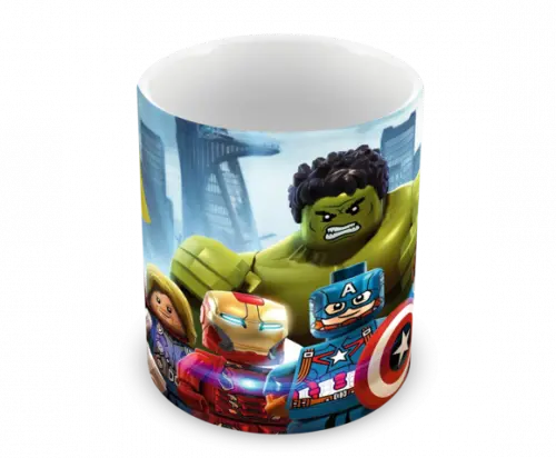 Caneca Polímero Lego Vingadores Personalizada