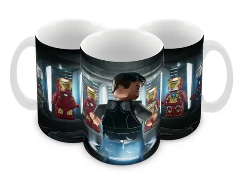 Caneca Polímero Lego Vingadores Personalizada