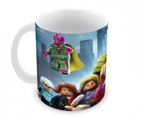 Caneca Polímero Lego Vingadores Personalizada