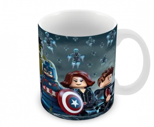 Caneca Polímero Lego Vingadores Personalizada