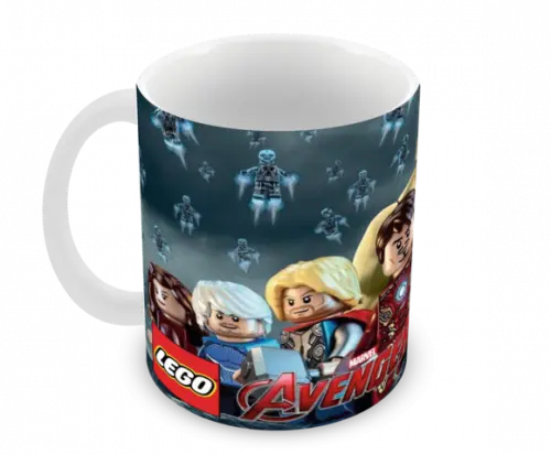 Caneca Polímero Lego Vingadores Personalizada