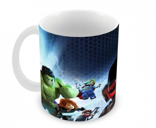 Caneca Polímero Lego Vingadores Personalizada