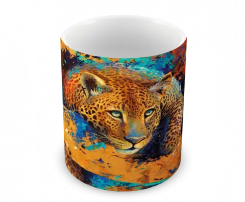 Caneca Polímero Leopardo Personalizada