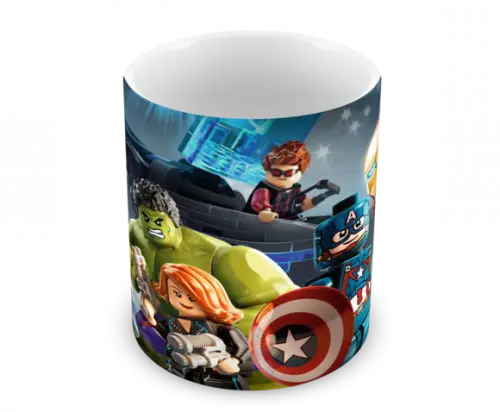Caneca Polímero Lego Vingadores Personalizada