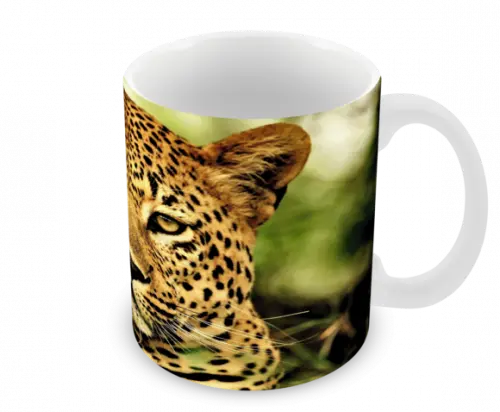 Caneca Polímero Leopardo Personalizada