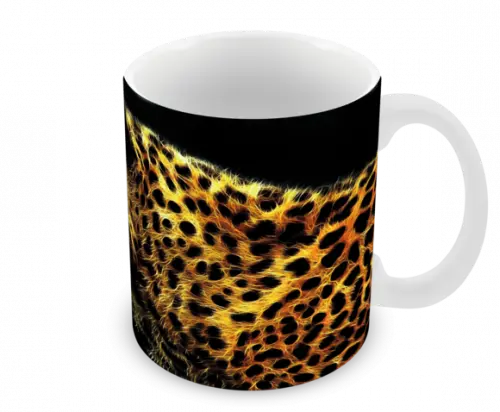 Caneca Polímero Leopardo Personalizada