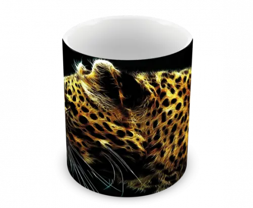Caneca Polímero Leopardo Personalizada