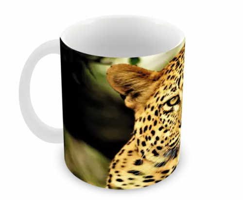Caneca Polímero Leopardo Personalizada