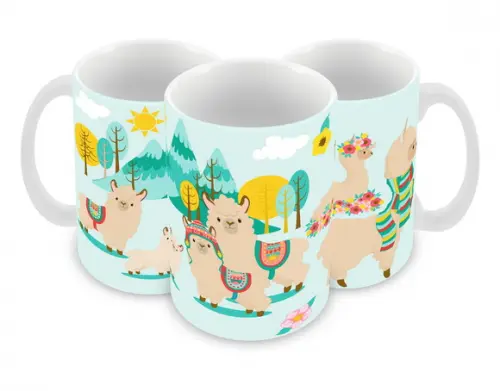 Caneca Polímero Lhama Personalizada