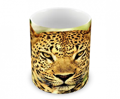 Caneca Polímero Leopardo Personalizada
