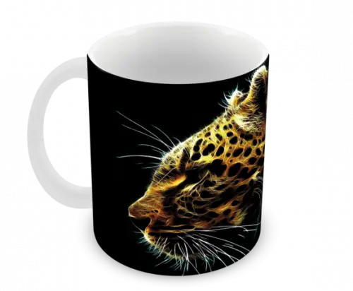 Caneca Polímero Leopardo Personalizada