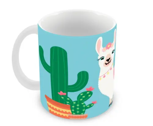 Caneca Polímero Lhama Personalizada