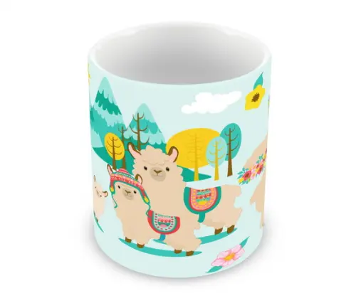 Caneca Polímero Lhama Personalizada