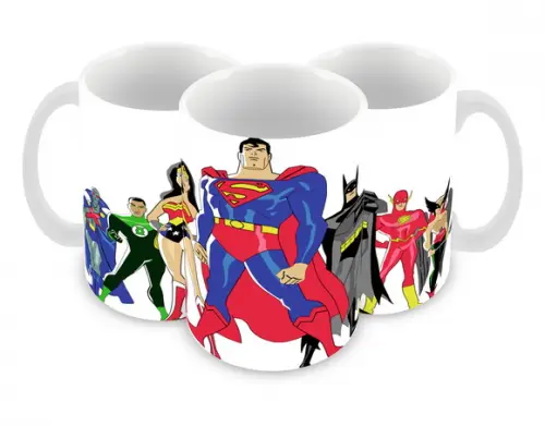 Caneca Polímero Liga da Justiça Personalizada