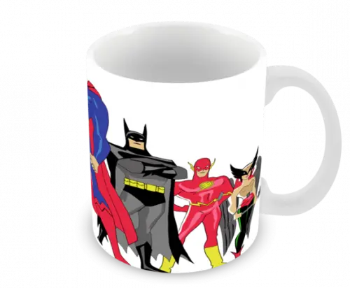 Caneca Polímero Liga da Justiça Personalizada