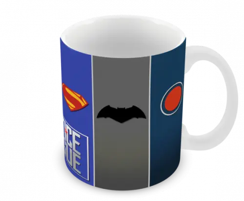 Caneca Polímero Liga da Justiça Personalizada