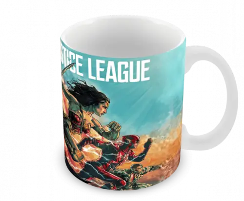 Caneca Polímero Liga da Justiça Personalizada
