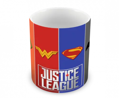 Caneca Polímero Liga da Justiça Personalizada