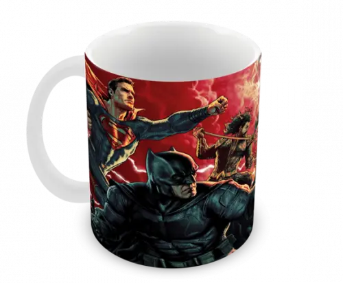 Caneca Polímero Liga da Justiça Personalizada