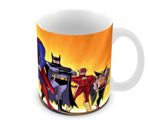 Caneca Polímero Liga da Justiça Personalizada