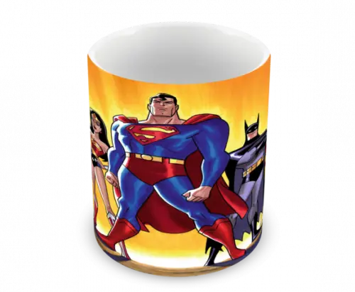 Caneca Polímero Liga da Justiça Personalizada