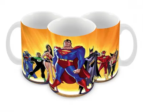 Caneca Polímero Liga da Justiça Personalizada