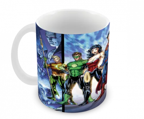Caneca Polímero Liga da Justiça Personalizada