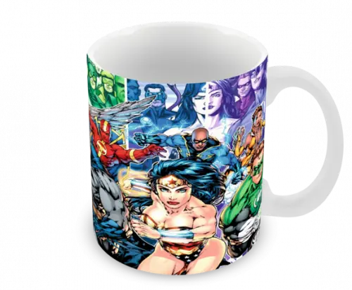 Caneca Polímero Liga da Justiça Personalizada