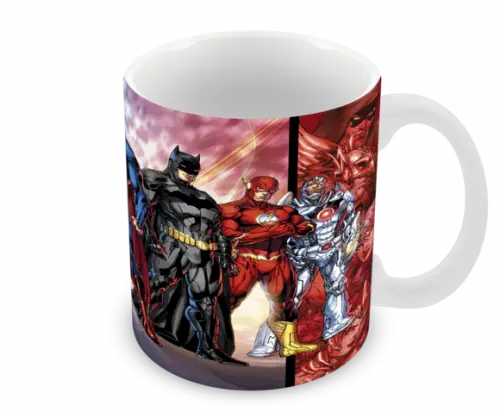 Caneca Polímero Liga da Justiça Personalizada