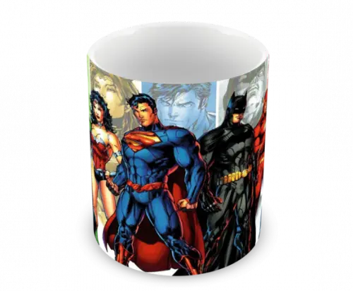 Caneca Polímero Liga da Justiça Personalizada