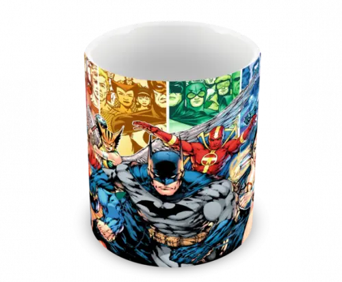 Caneca Polímero Liga da Justiça Personalizada