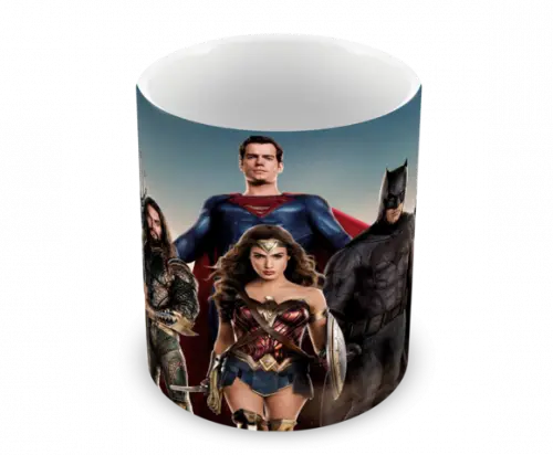 Caneca Polímero Liga da Justiça Personalizada