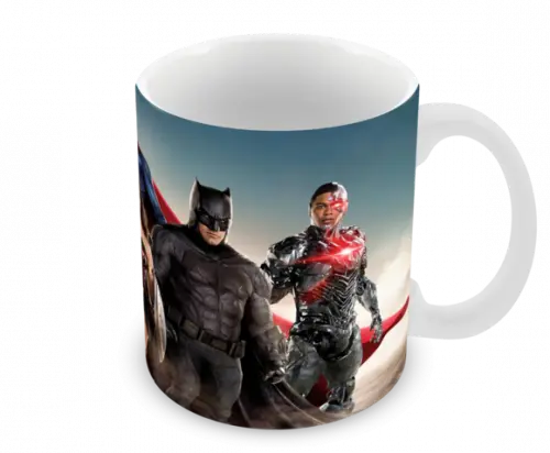 Caneca Polímero Liga da Justiça Personalizada