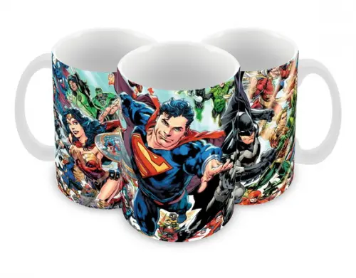 Caneca Polímero Liga da Justiça Personalizada