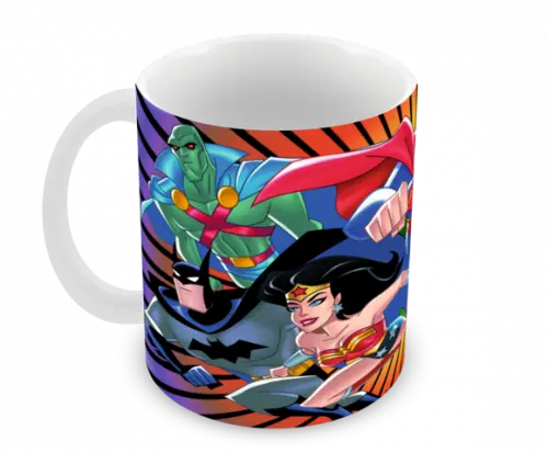 Caneca Polímero Liga da Justiça Personalizada