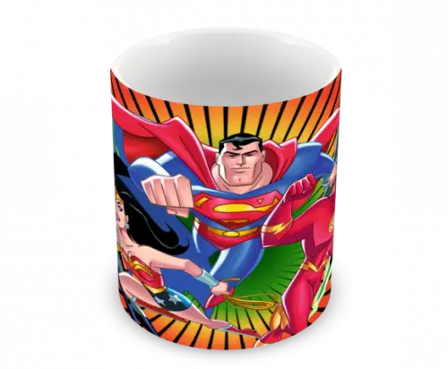 Caneca Polímero Liga da Justiça Personalizada