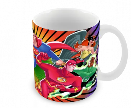 Caneca Polímero Liga da Justiça Personalizada