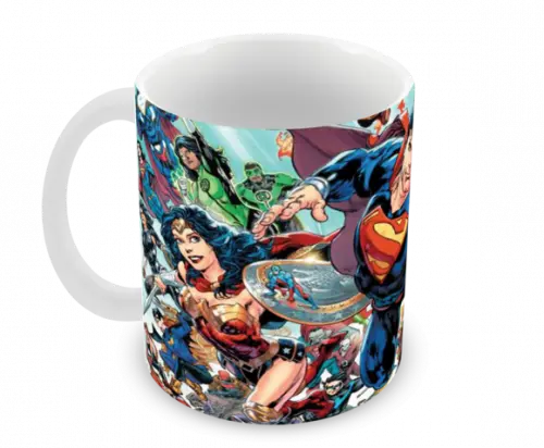 Caneca Polímero Liga da Justiça Personalizada